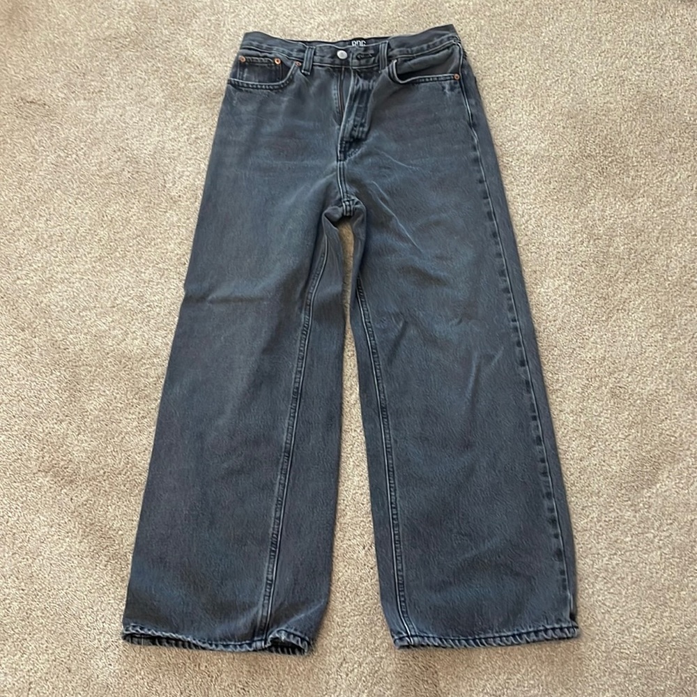 BDG High Rise Wide Leg Black Jeans